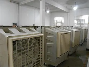ECO-12000: climatizadores evaporativos portátiles en una fábrica